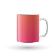 Red cup isolated on white background