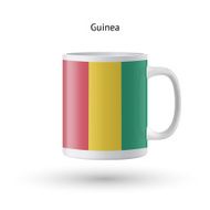 Guinea flag souvenir mug on white background