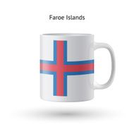 Faroe Islands flag souvenir mug on white background