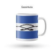 Gazankulu flag souvenir mug on white background