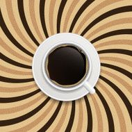 Coffee abstract hypnotic background vector illustration N2