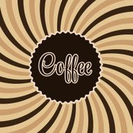 Coffee abstract hypnotic background vector illustration N7
