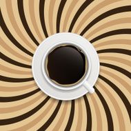 Coffee abstract hypnotic background vector illustration N9