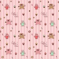 Sweets seamless background