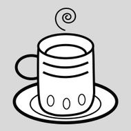 vector tea cup