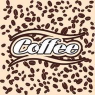 background with coffee grains crumbled N2