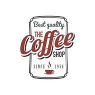 Vector coffee label N11