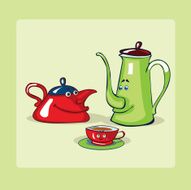 tea pots family