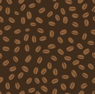 Seamless pattern of coffee beans N4