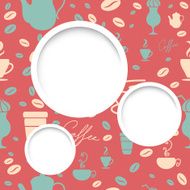 vector coffee background N10