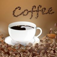 vector coffee background N14