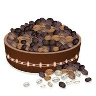 Various Kind of Coffee Beans in A Pail
