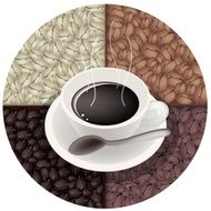 Smoking Hot with Roasted Coffee Beans