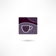 Stylized cup of coffee