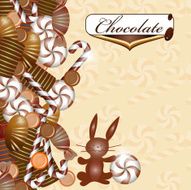 Background with chocolate