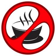 sign prohibiting drinks