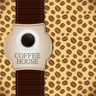 Coffee house menu template vector illustration N8