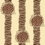 Coffee trees graphically pattern