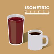 Drinks design vector illustration