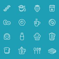 Icon Set Breakfast N2