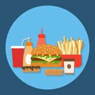 Fast food vector illustration