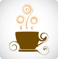 Illustration icon of coffee cup N2