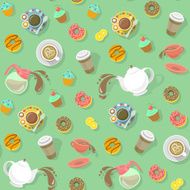 Coffee and tea pattern N2