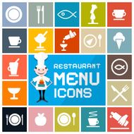 Restaurant Menu Icons N2
