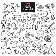 Funny vector objects set