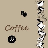 Background with coffe cups N2