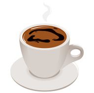 Cup of Greek or Turkish coffee