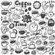tea cups coffee doodles