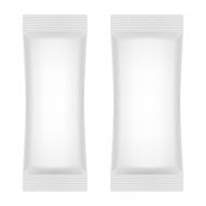 Blank White Foil Sachet For Sugar Coffee Salt Pepper