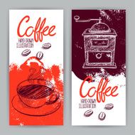 two banners with coffee N2