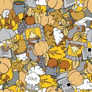 Autumn Seamless Pattern Vector Illustration N5