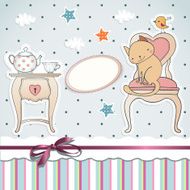 Tea Party with funny cat N2