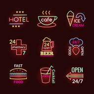 Neon Signs Set N2