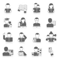 Books icons set N2