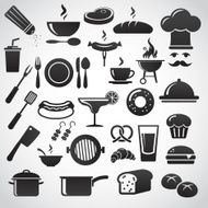 Restaurant icon set N5