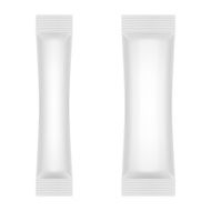 Blank White Foil Sachet For Sugar Coffee Salt Pepper N2