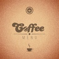 Coffee vector background menu poster