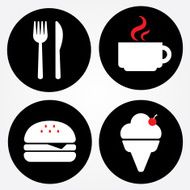 Food Sign Coffee Burger Ice Cream Sign