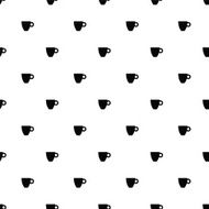 Vector seamless pattern tea cup N2
