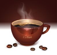 beautiful Cup of coffee color