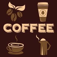 Coffee icons set N17