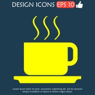coffe vector illustration Flat design style N8
