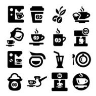 Coffee icons set N18
