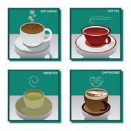Hot Drinks Coffee Tea and Green