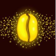 Gold Coffee Bean