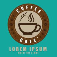 Coffee cup icon vector Creative design cafe idea N2